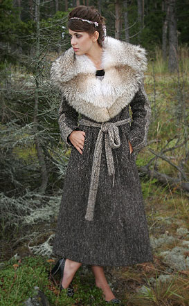 зимнее пальто, канадский волк